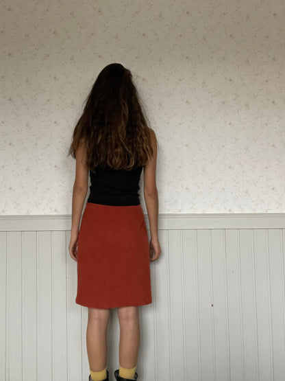 Vintage Weekend Max Mara Burnt Orange Wool Skirt — additional view 6