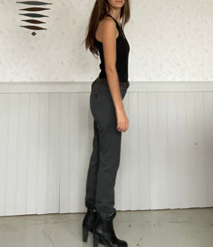 Weekend Max Mara Grey Cigarette Trousers — additional view 6