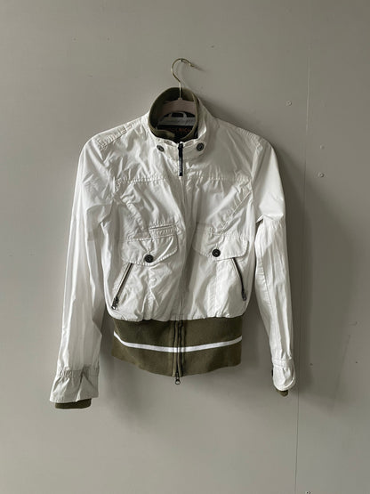 Vintage Woolrich White Windbreaker Jacket — additional view 6