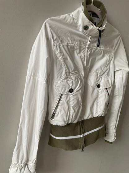Vintage Woolrich White Windbreaker Jacket — additional view 8