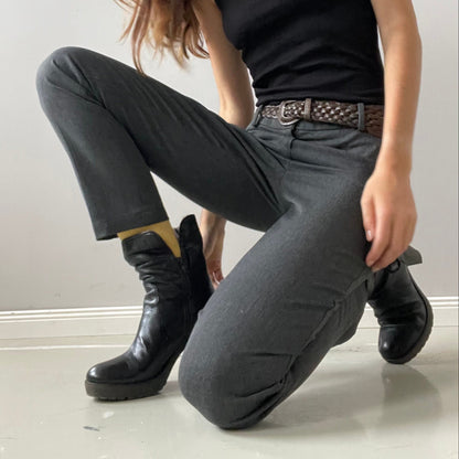 Weekend Max Mara Grey Cigarette Trousers