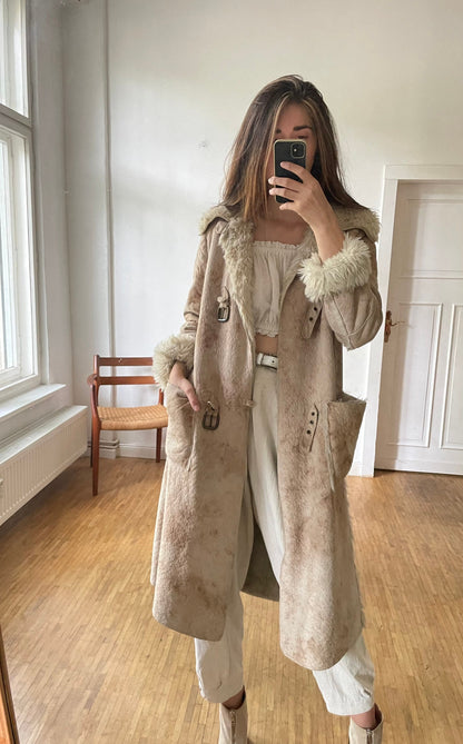 Vintage Armani Vegan Faux Fur Winter Coat — additional view 5
