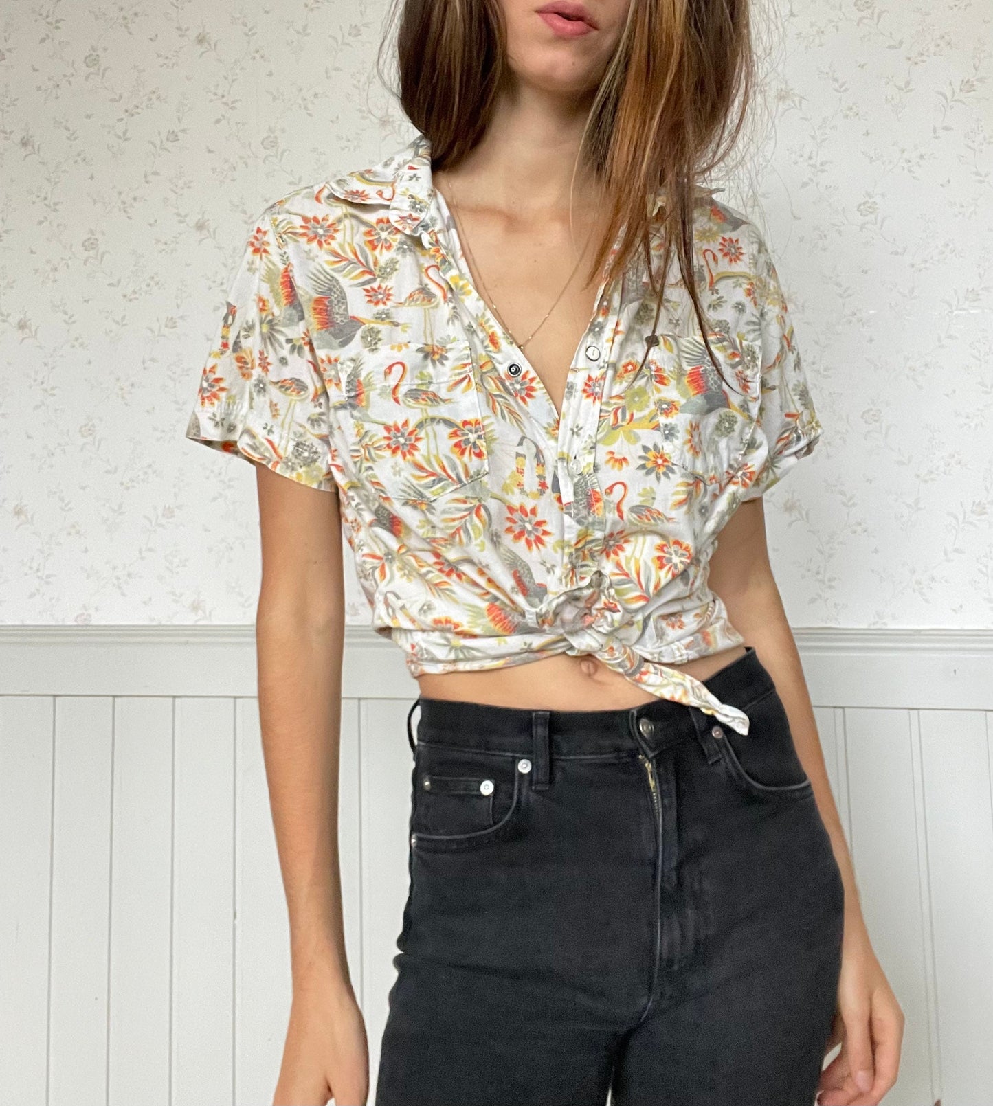 Retro vintage men's button up, Quicksilver Shirt, 70s shirt, Surfer shirt, Vintage short sleeve button up