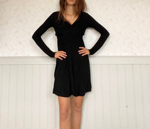 Long sleeve Little Black Dress by Twin Set, Y2K comfortable winter outfit, S