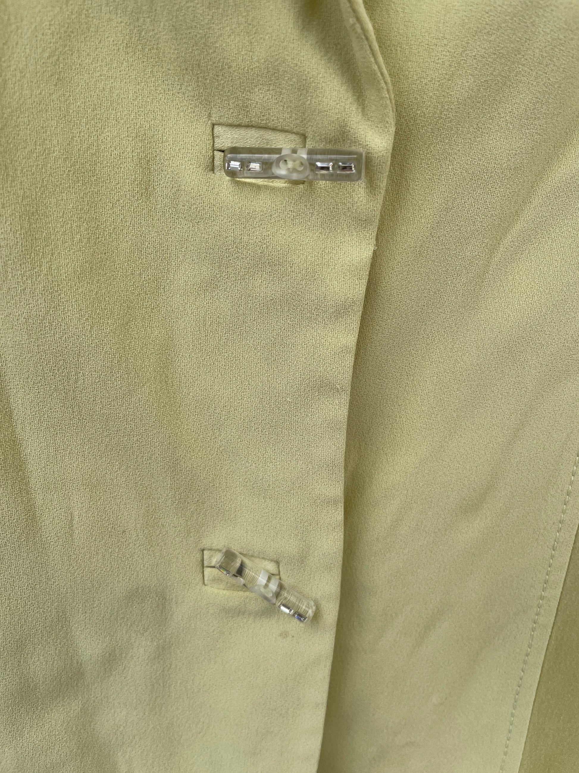 Vintage apple green Marta Palmieri formal blazer jacket, Feminine event wear, Classic design blazer