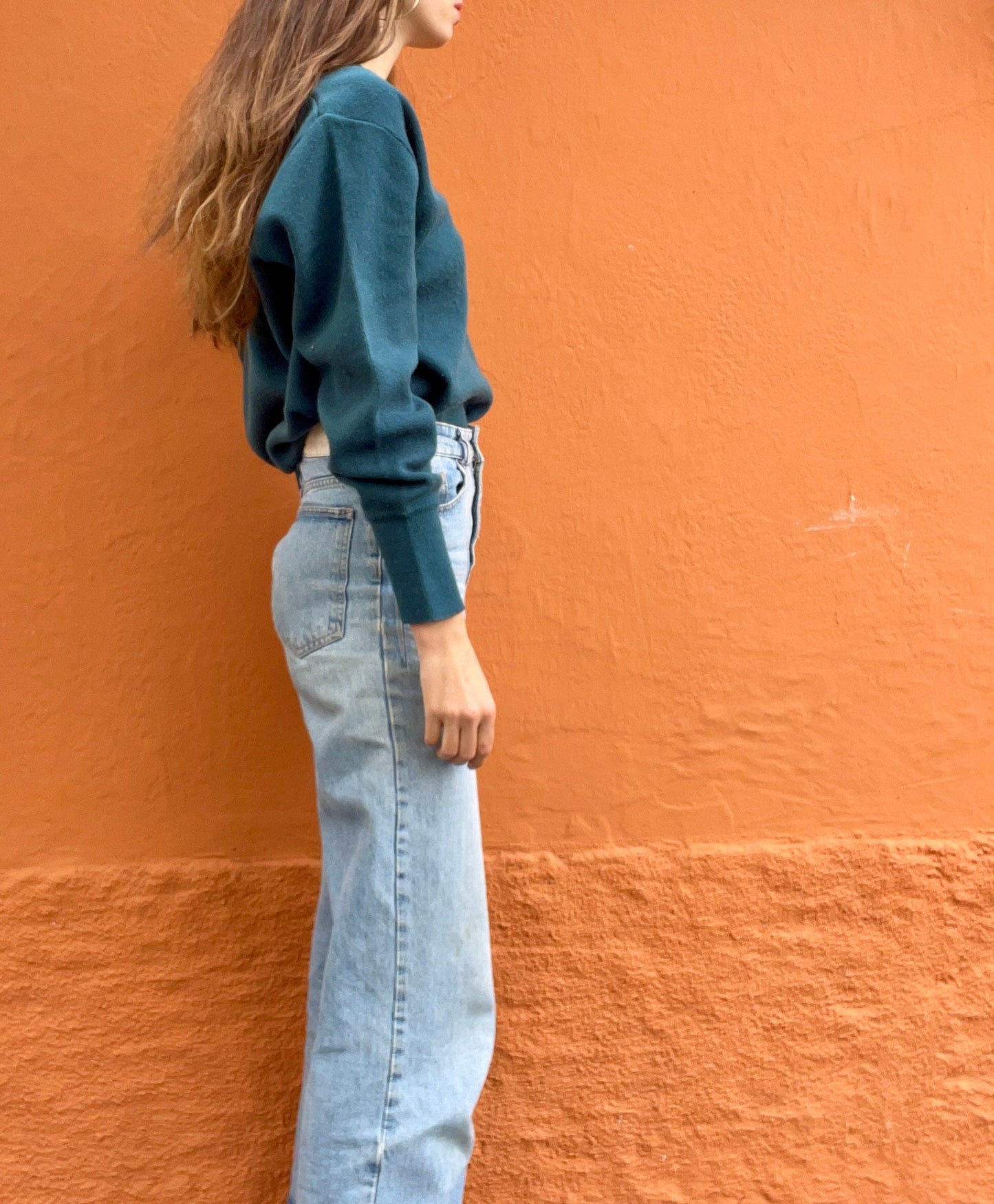 Forest green vintage Chemise Lacoste sweaterverst, V neck dark green Dark Academia aesthetic jumper, V neck winter sweater, Vintage unisex