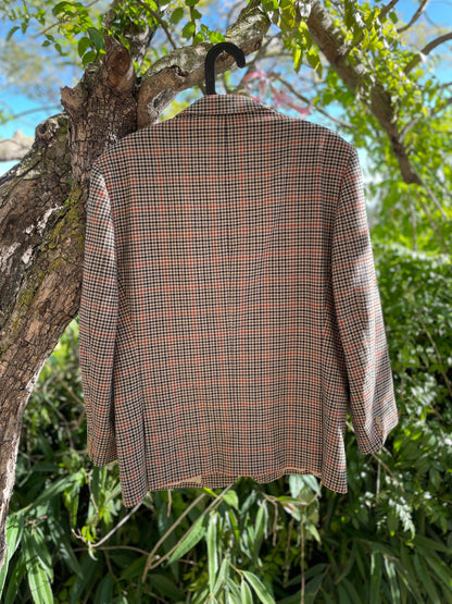 Vintage Wool Plaid Blazer — additional view 8