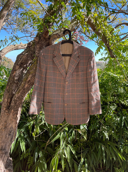 Vintage Wool Plaid Blazer — additional view 7