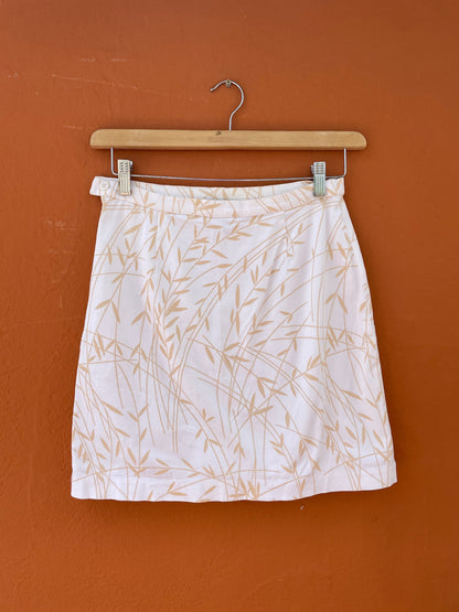 Vintage White A-Line Skirt by Laurel Jeans, 70s Retro Mini