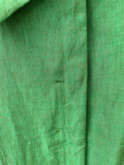 Emerald Green Linen Blazer Jacket — additional view 9