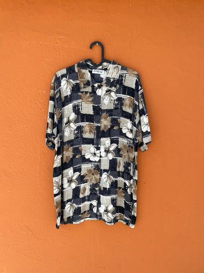 Vintage 80s Floral Oversized Blouse — additional view 8