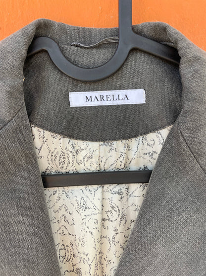 Marella Grey Cotton Short Blazer — additional view 8