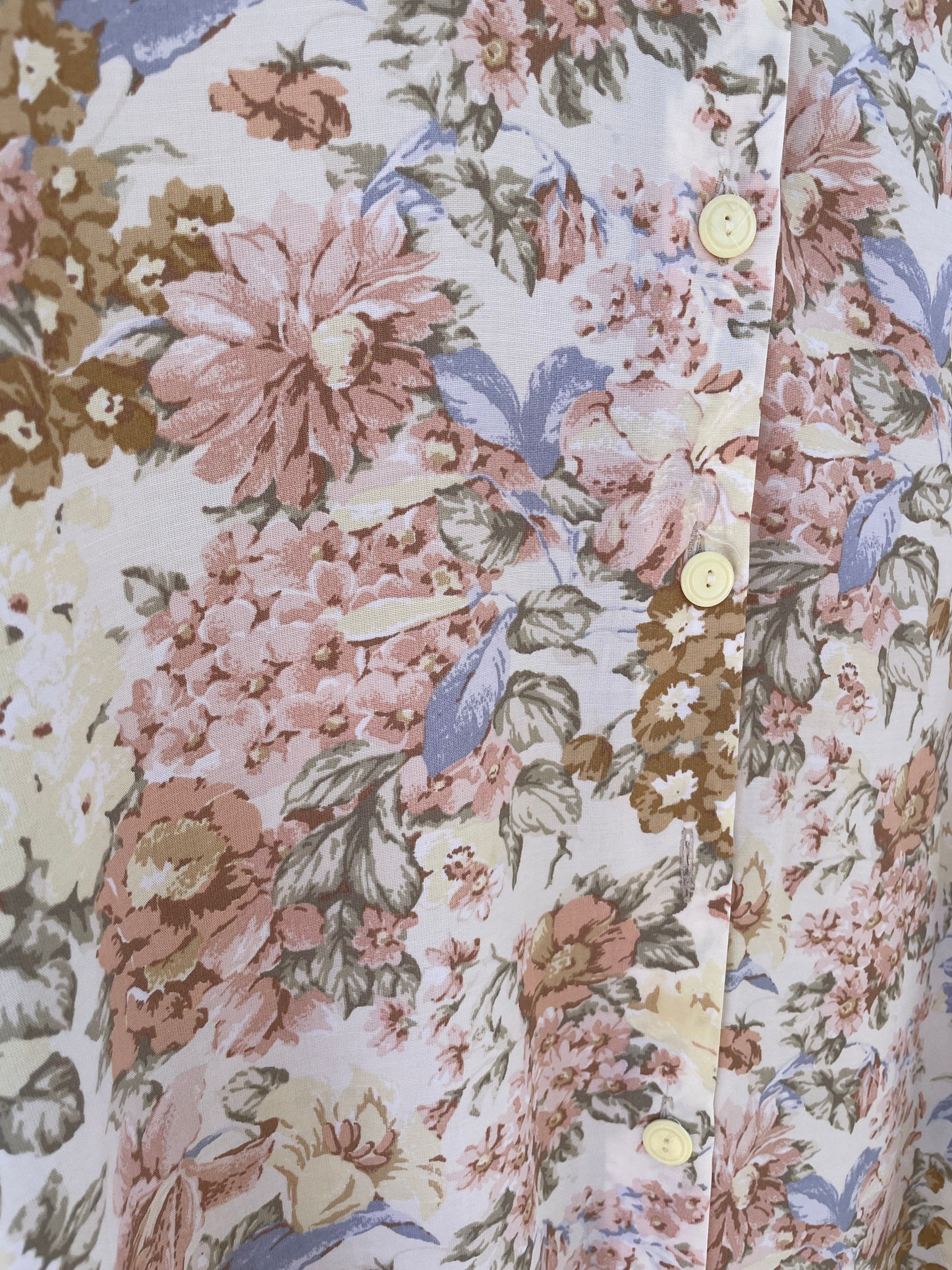 Vintage Floral 70s Short Sleeve Blouse — additional view 10