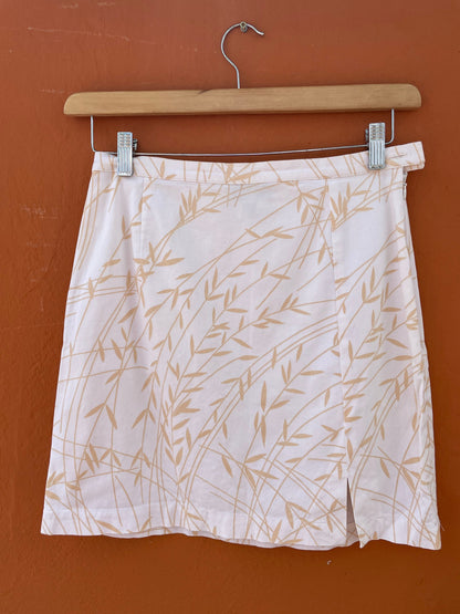 Vintage White A-Line Skirt by Laurel Jeans, 70s Retro Mini