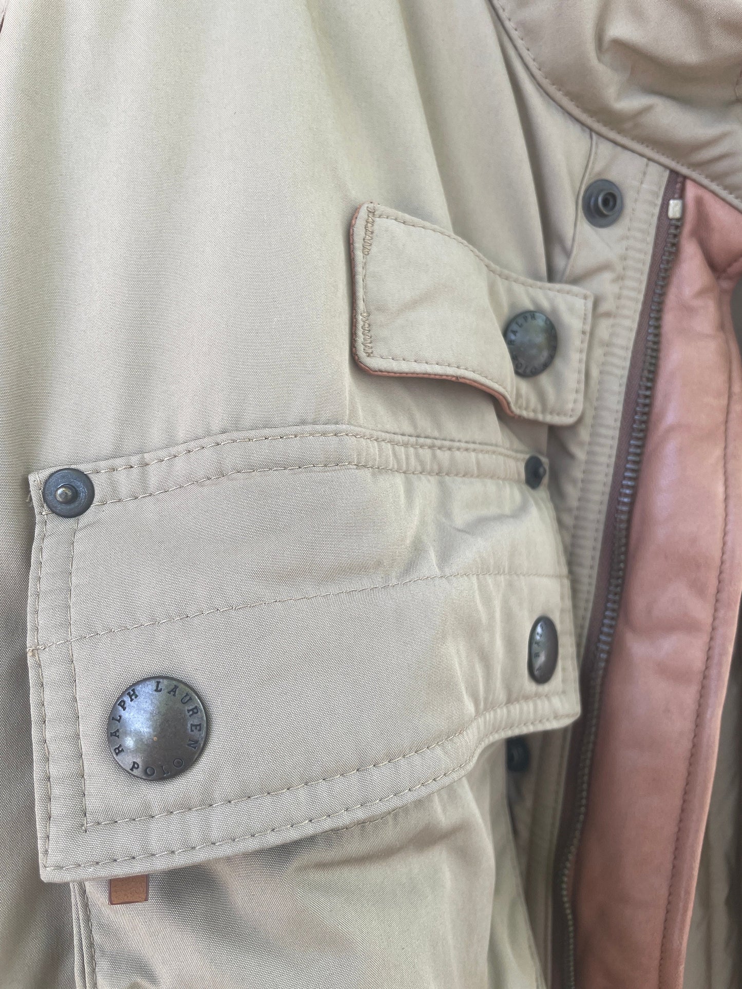 Polo Ralph Lauren puffer jacket beige men's size 2XB Big / vintage streetwear / designer / winter jacket / warm jacket / vintage puffer / RL