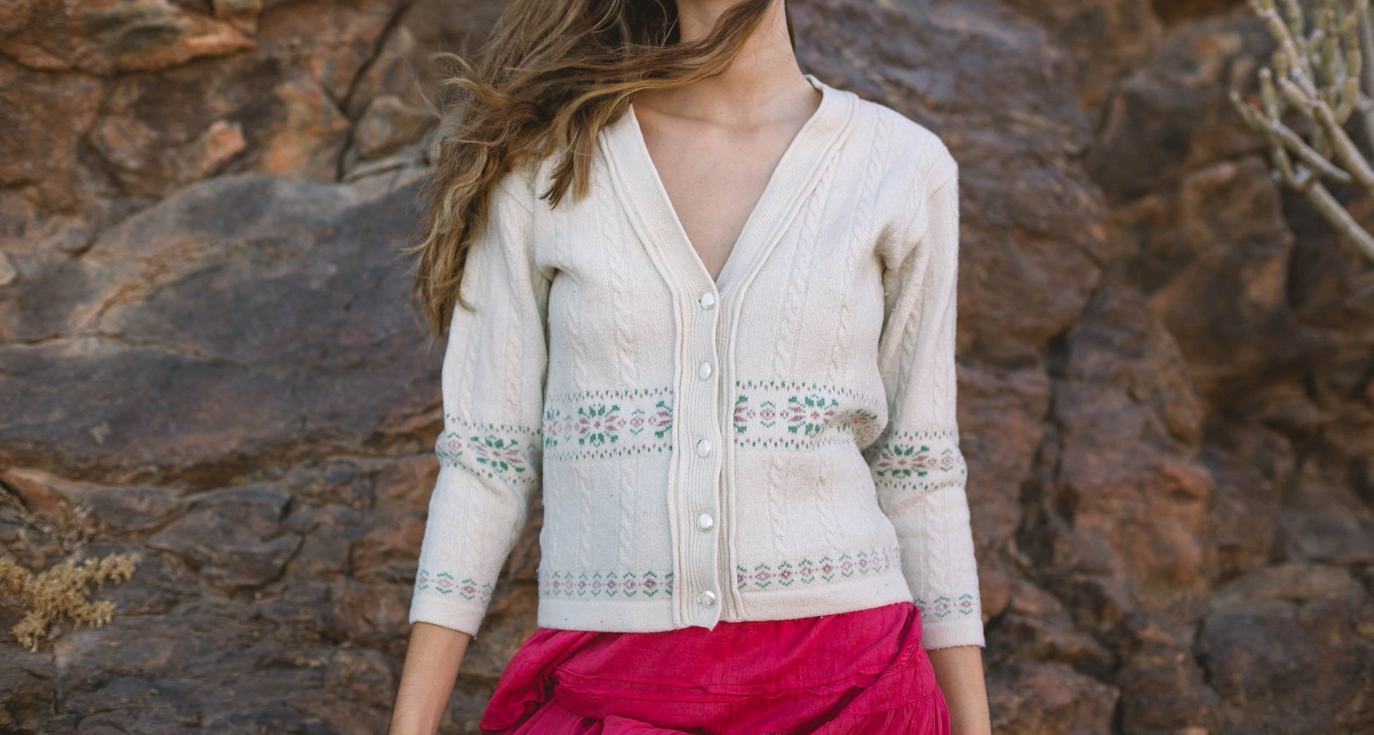 Vintage Roberta Puccini eggshell wool cardigan, Cottage core aesthetic jumper, Vintage Angora winter clothing, Unisex wool winter clothing