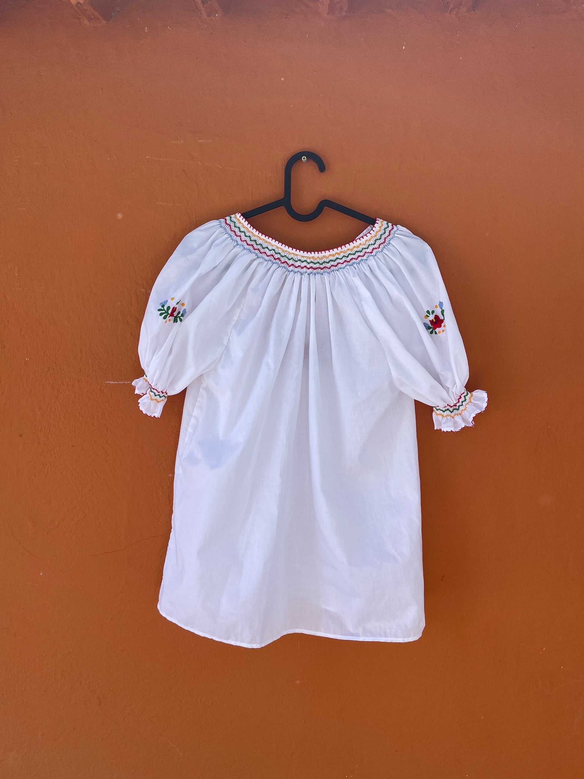 Hungarian Folk Blouse with Floral Embroidery, Cottagecore Top, Romantic Vintage Picnic Shirt, High-Quality Unique Find
