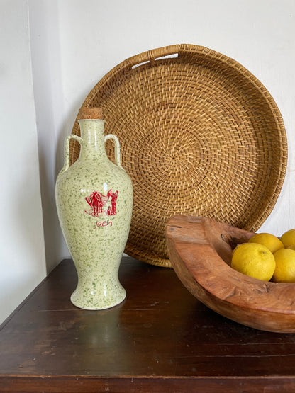 Vintage Green Speckled Oil Pitcher — additional view 7