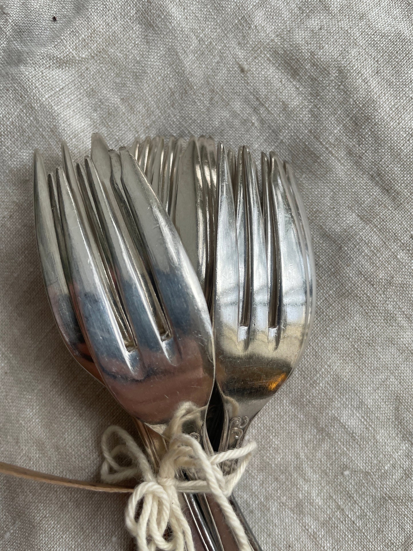 Silver Plated Dessert Fork 16cm Vintage French Floral Design Romantic Cottagecore High Tea Party Wedding Cake Serve