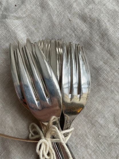 Vintage Silver Plated Dessert Fork — additional view 5