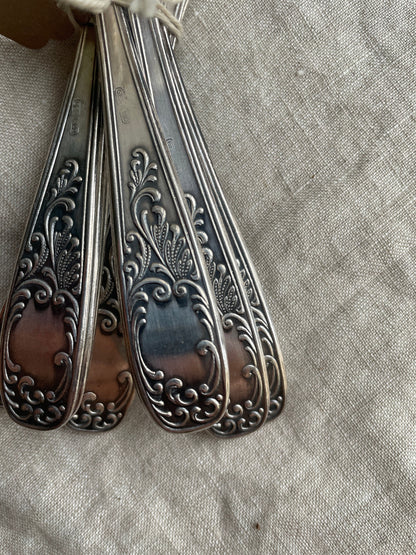Vintage Silver Plated Dessert Fork — additional view 7