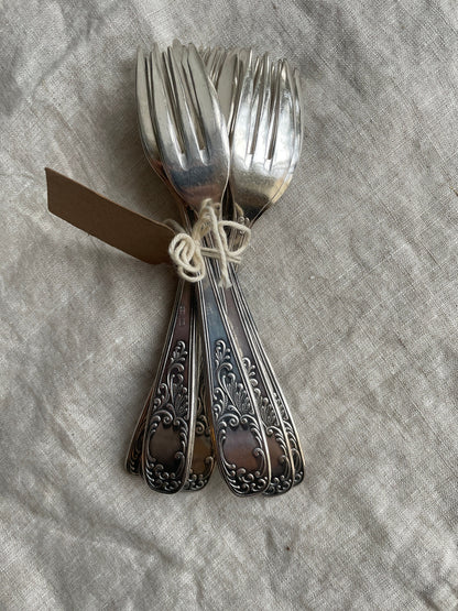 Vintage Silver Plated Dessert Fork — additional view 8
