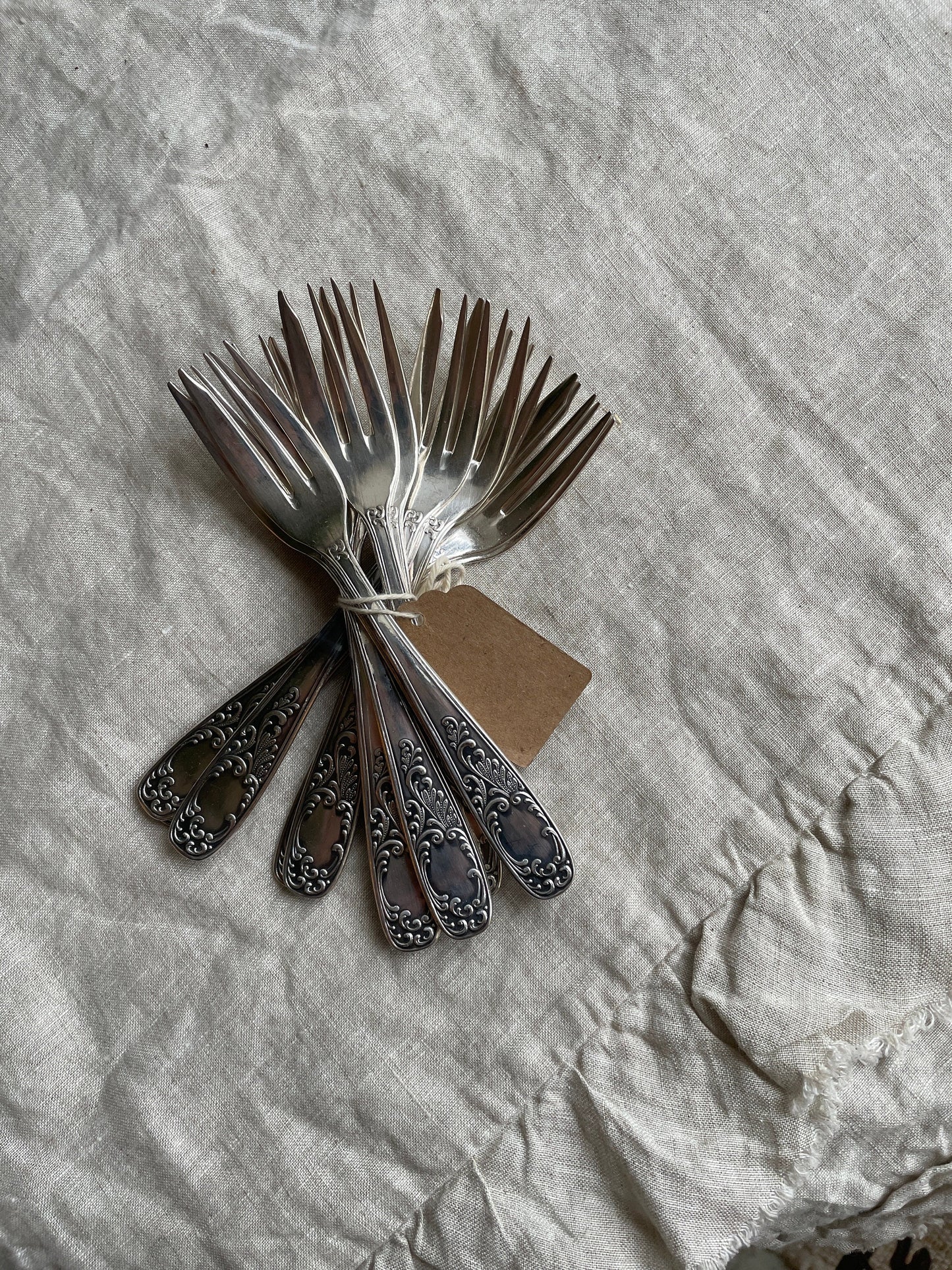 Vintage Silver Plated Dessert Fork