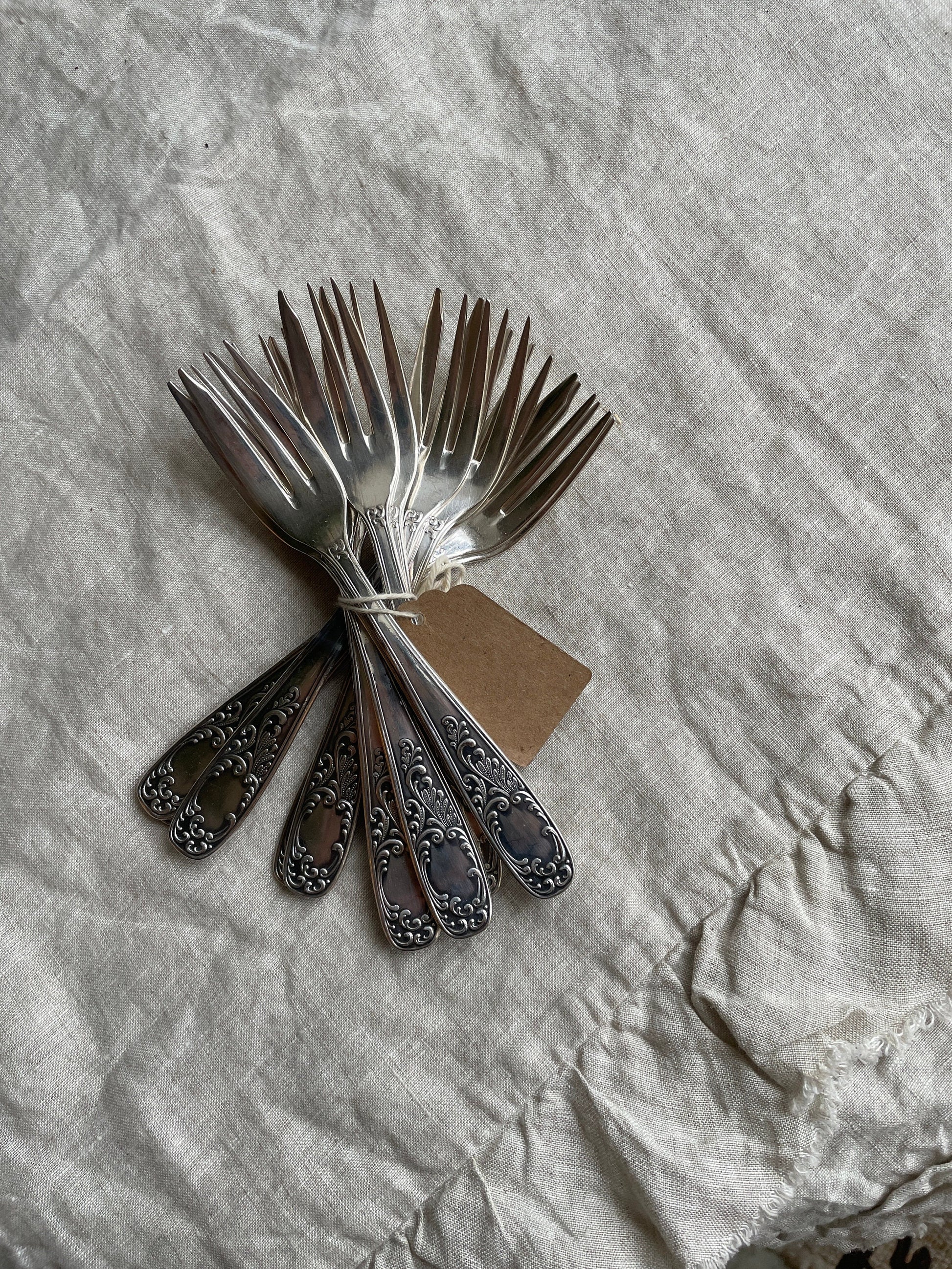 Vintage Silver Plated Dessert Fork