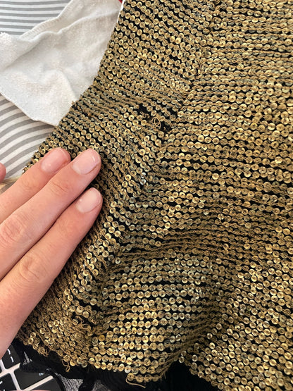 Gold Sequin V-Neck Festive Top — additional view 10