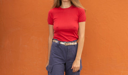 Vintage Carolina Herrera Red T-Shirt — detail