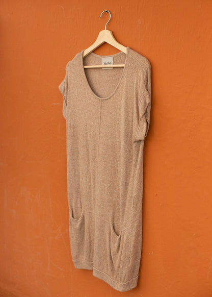 Max Mara Camel Knit Wool Dress — additional view 9