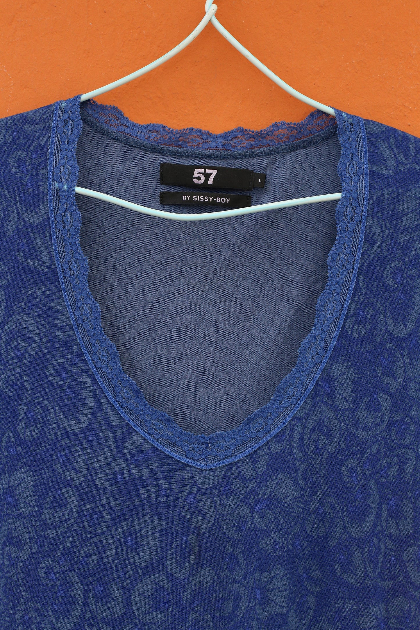 Vintage Blue Lace Midi Dress — additional view 8