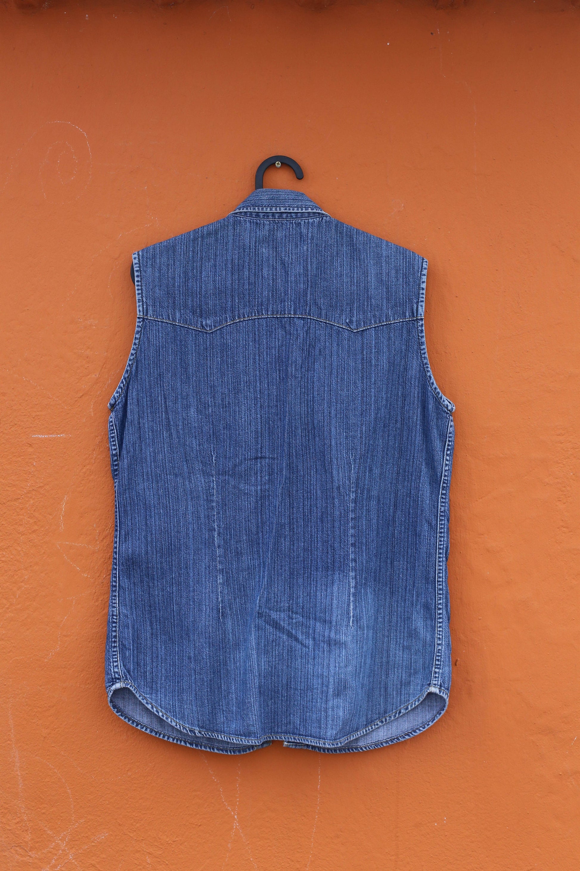 Vintage Lee Sleeveless Denim Vest | Y2K Jean Jacket Layer | Size S
