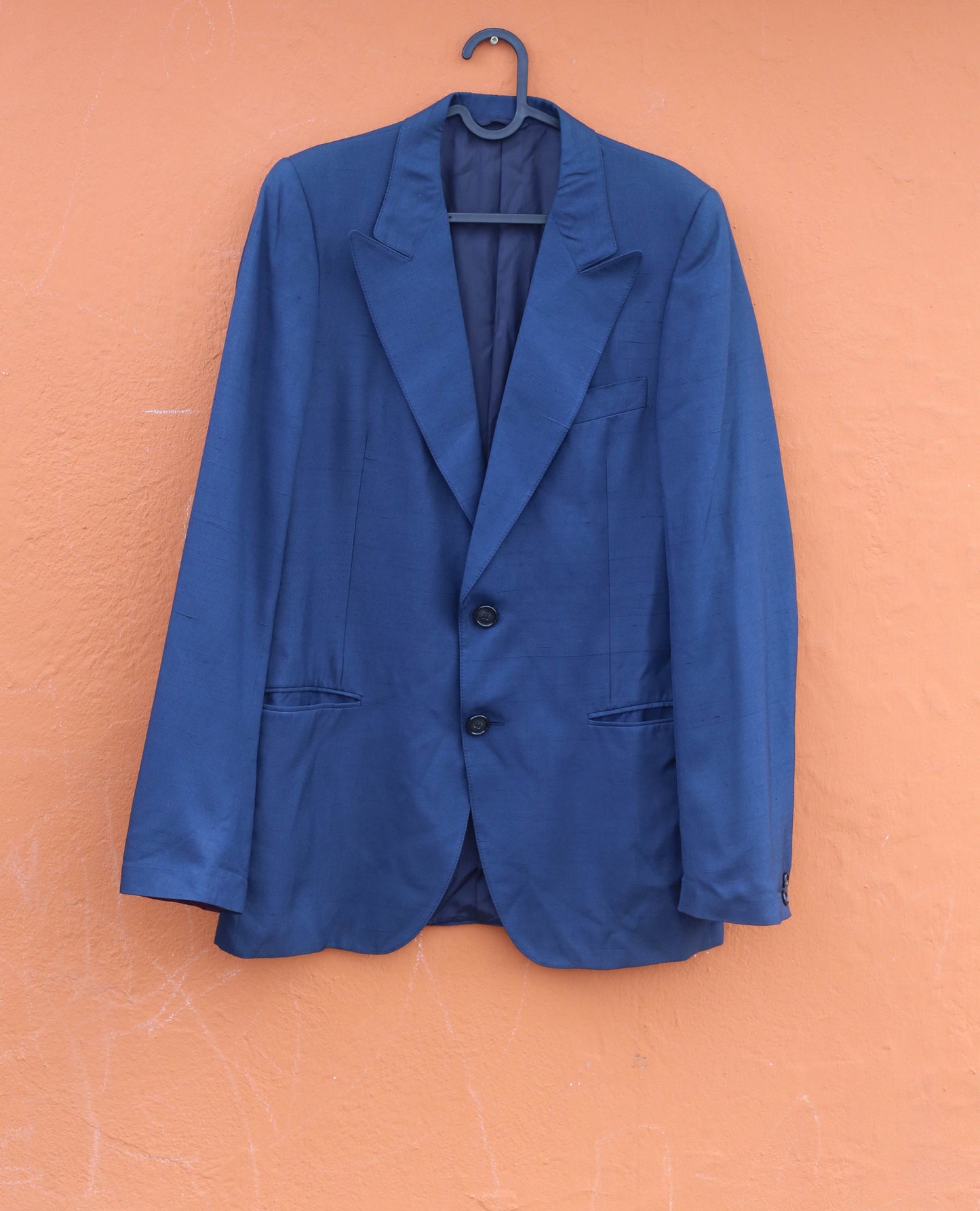 Navy blue oversized women blazer, Unisex outfit, Emily in Paris aesthetic, Runway fashion, Vintage oversized smart blazer, padded shoulder