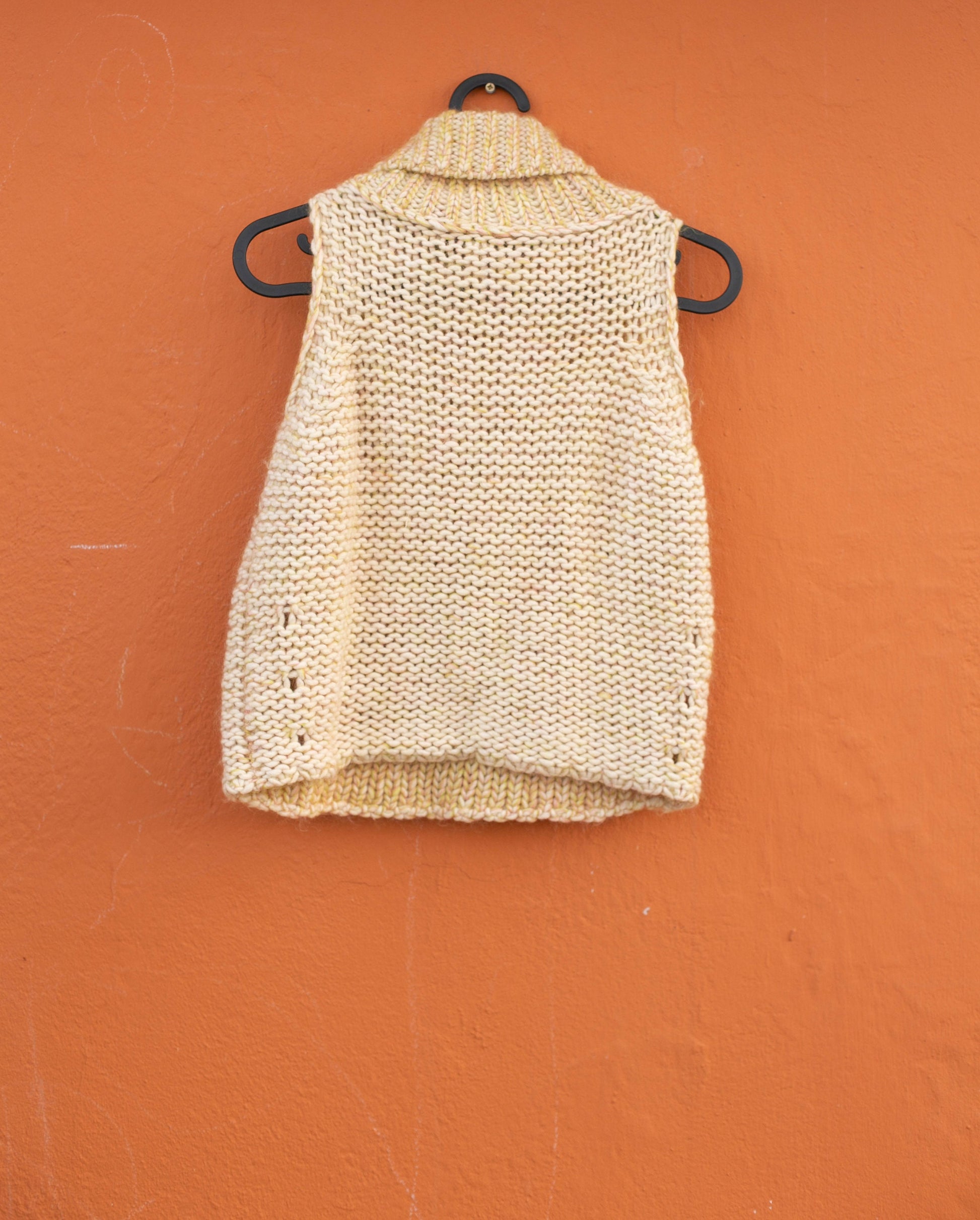 Maria di Ripabianca Cashmere Turtleneck, Designer turtleneck knitwear top, Sleeveless luxury wool knitted top, Basic girl