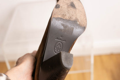 Ash Brown Suede Ankle Boots — additional view 7