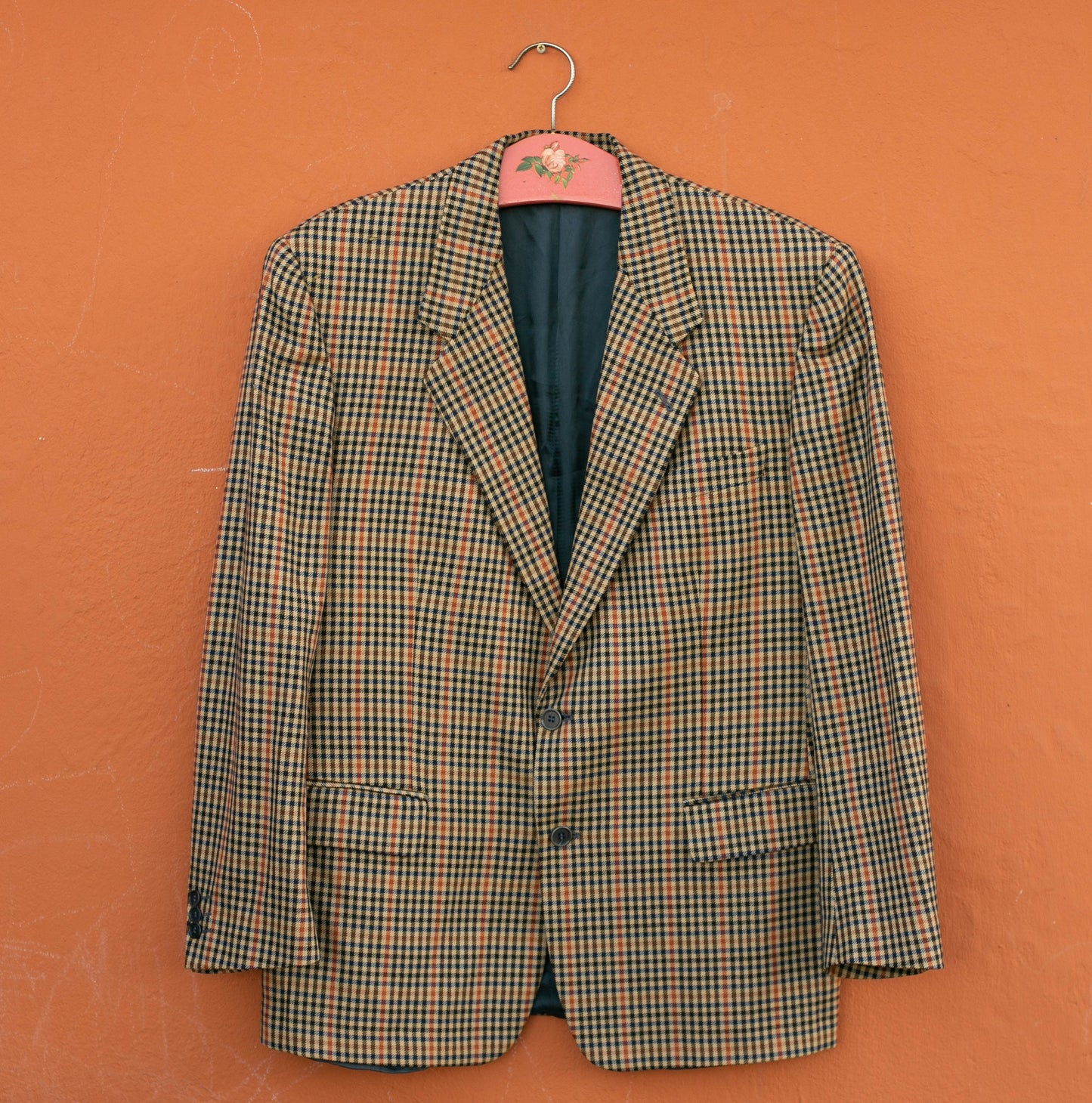 Light Academia autumn coat, True vintage smart blazer, Tartan jacket, Plaided winter blazer, Sophisticated autumn coat, Stylish jacket