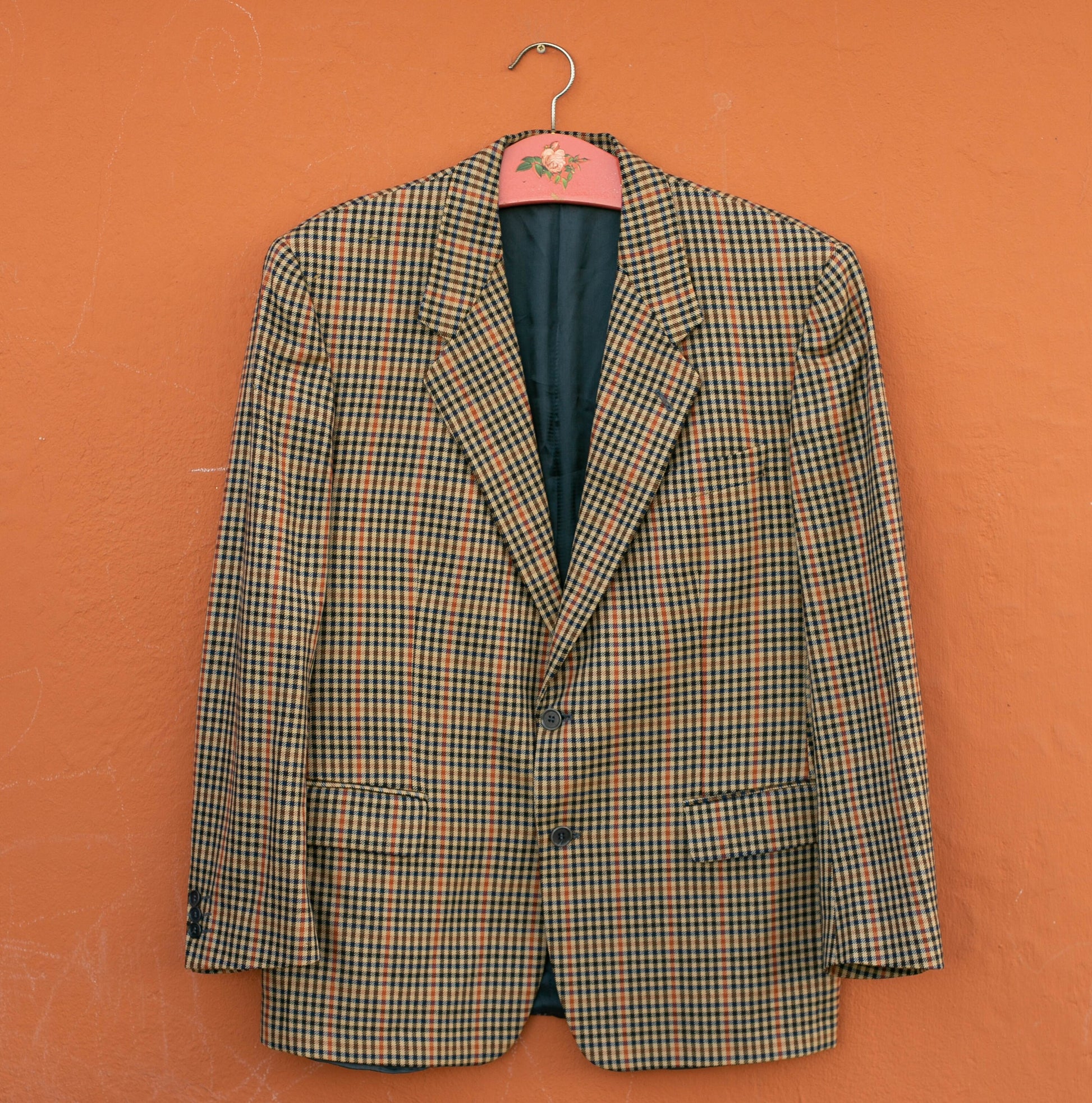 Light Academia autumn coat, True vintage smart blazer, Tartan jacket, Plaided winter blazer, Sophisticated autumn coat, Stylish jacket
