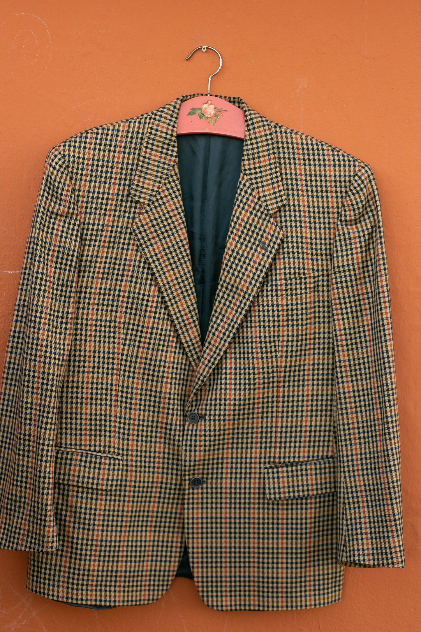 Light Academia autumn coat, True vintage smart blazer, Tartan jacket, Plaided winter blazer, Sophisticated autumn coat, Stylish jacket