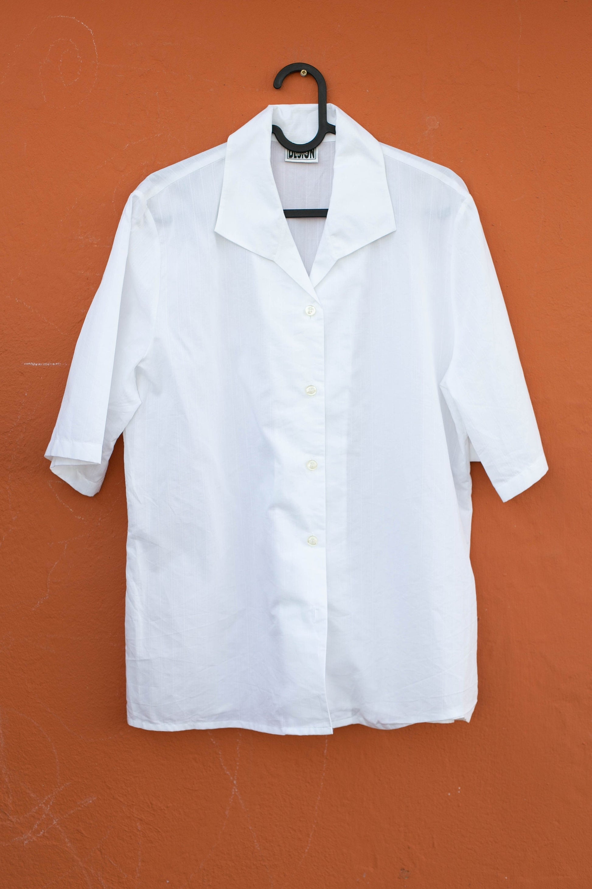 Vintage white button up blouse, White collared Burberrys of London shirt, Woman button up shirt, Oxford summer blouse,