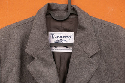 90s Burberry Grey Wool Women's Blazer — additional view 6