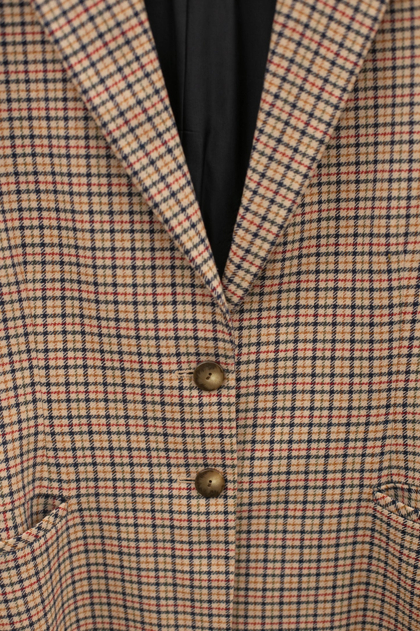 Alba Fornari Classic Wool Blend Blazer, Light academia plaid blazer, Smart tartan woman coat, Autumn outerwear, Boxy fit oversized coat
