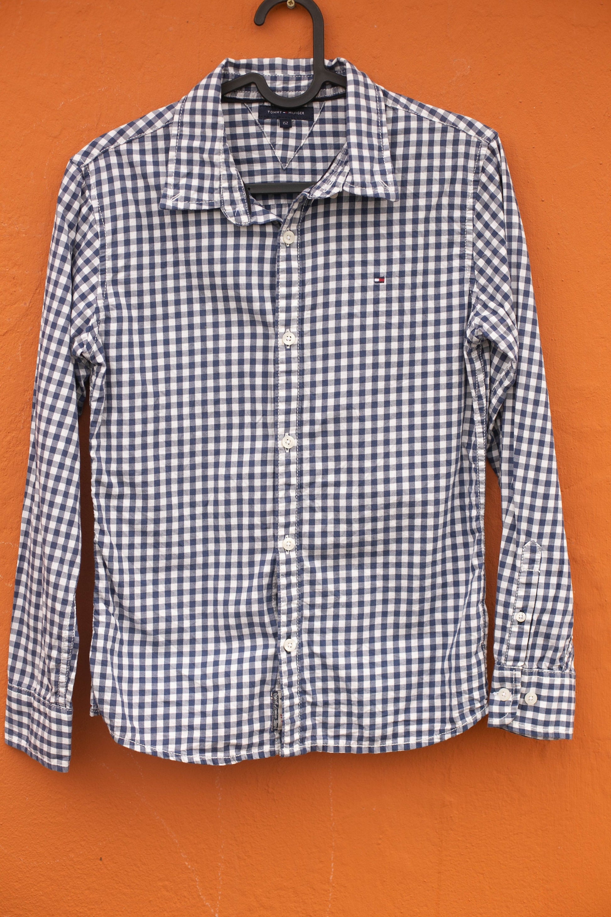 Tommy Hilfiger Kids Button-Down Shirt — back view