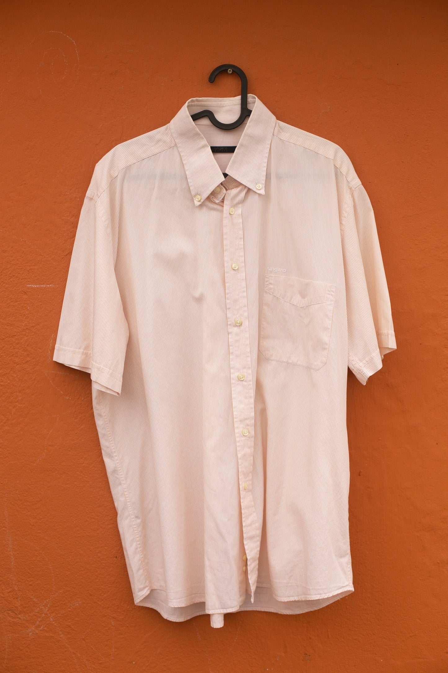 Emanuel Ungaro Striped Cotton Shirt - Classic Summer wear, Vintage designer clothing for men, XL