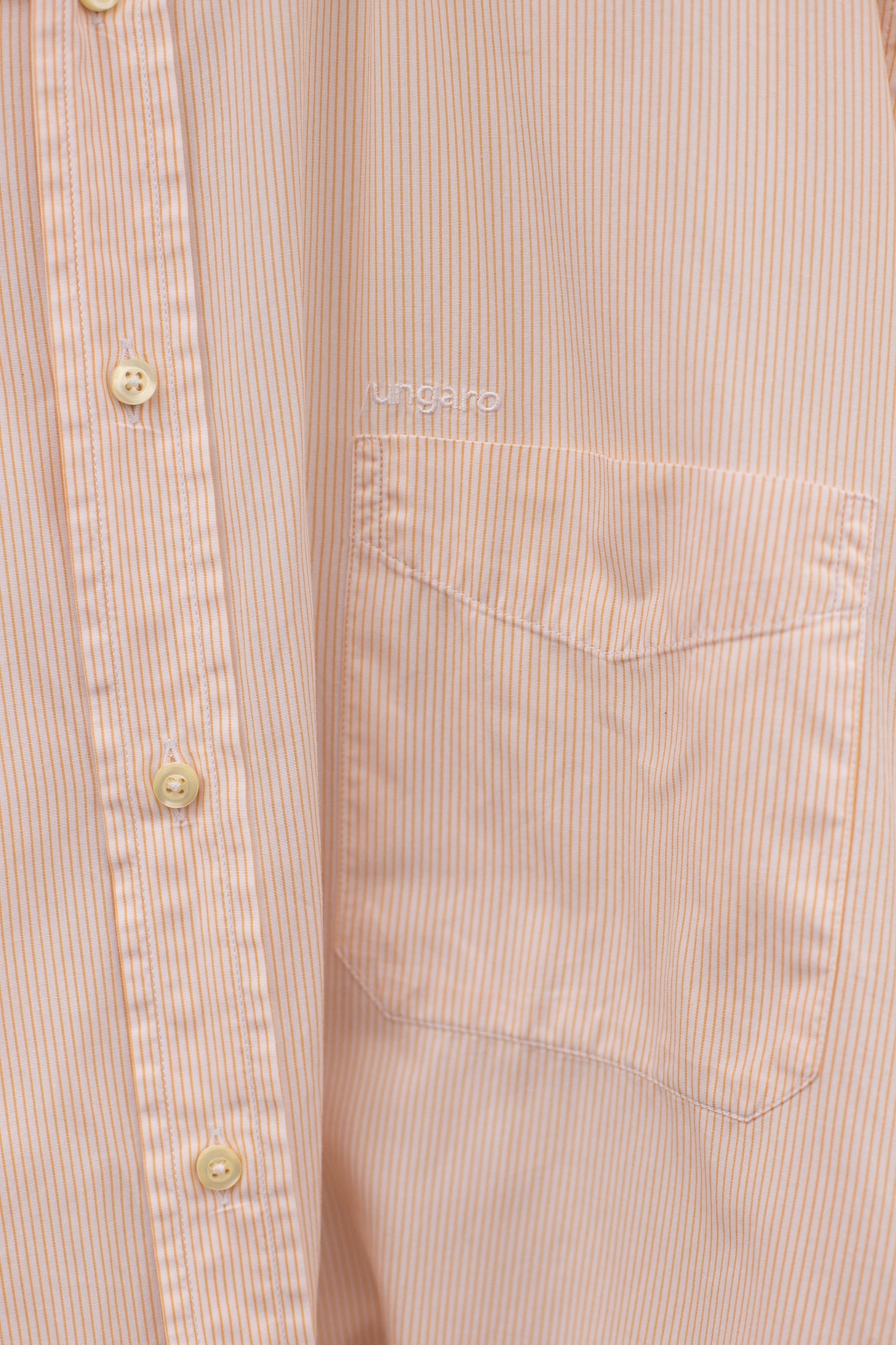 Emanuel Ungaro Striped Cotton Shirt - Classic Summer wear, Vintage designer clothing for men, XL