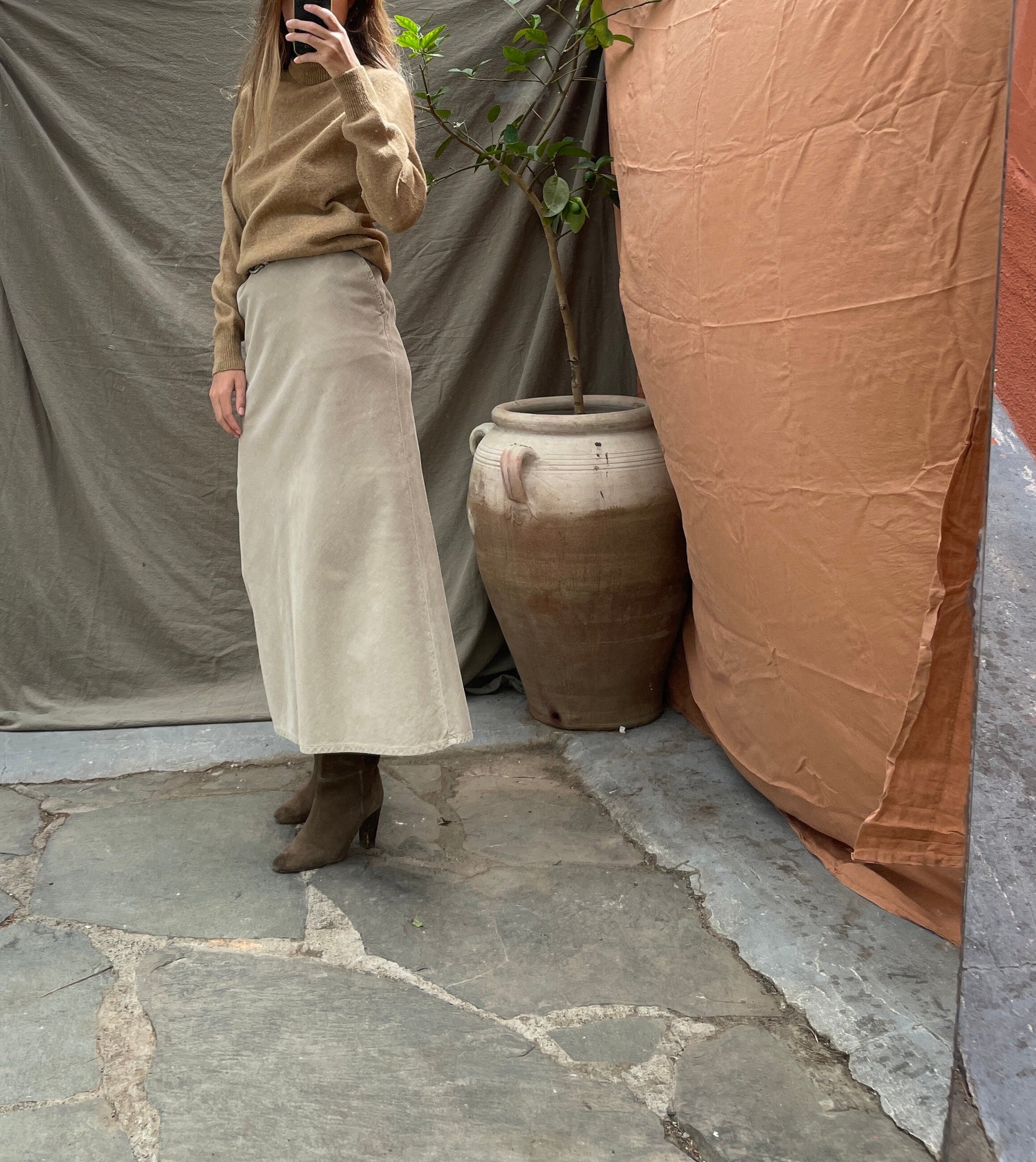 Light academia aesthetic jumper, Smart tan turtleneck jumper, Classic Wool Turtleneck Pullover in Tan