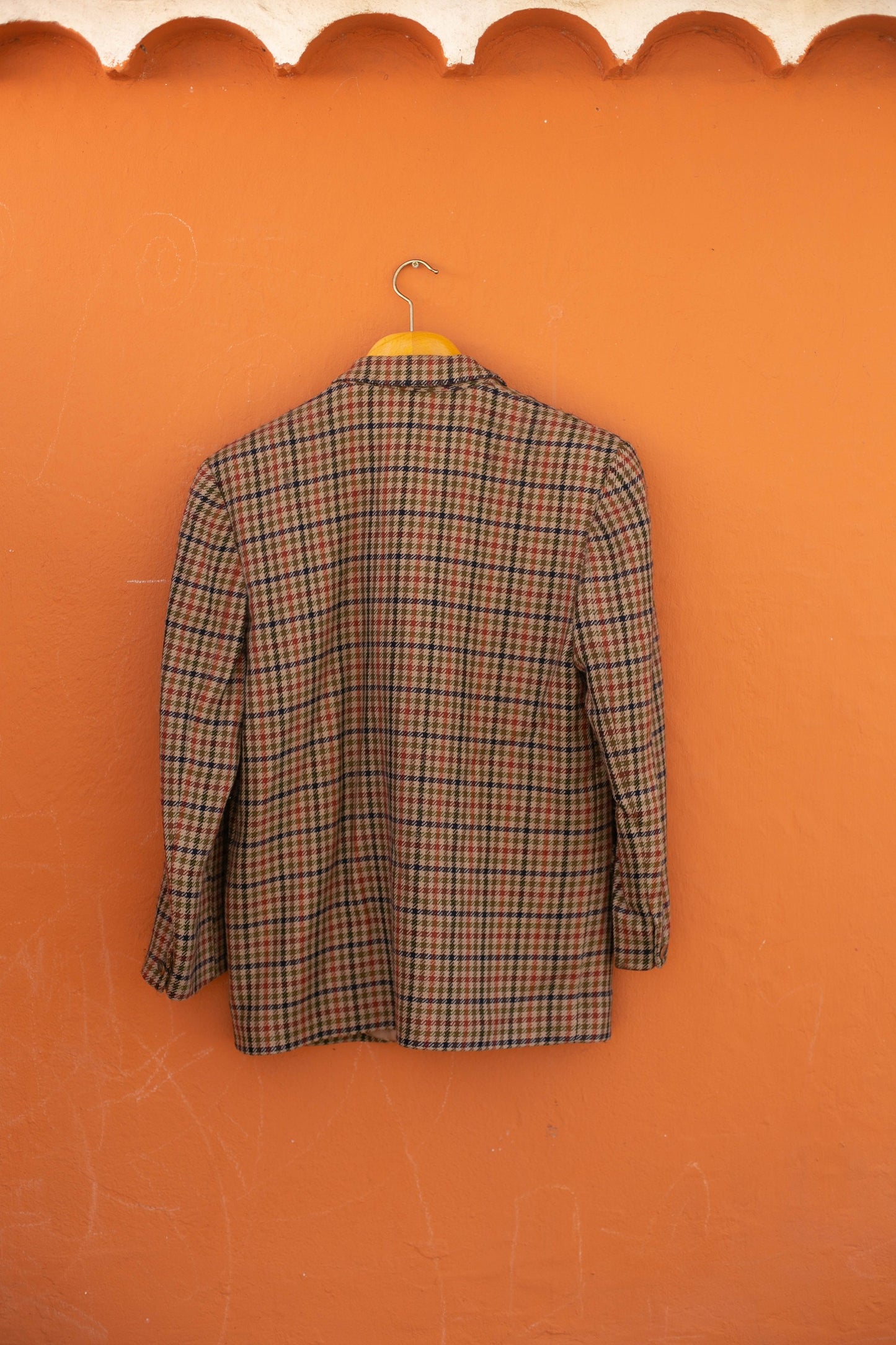 Plaid Wool Vintage Women's Blazer — additional view 6