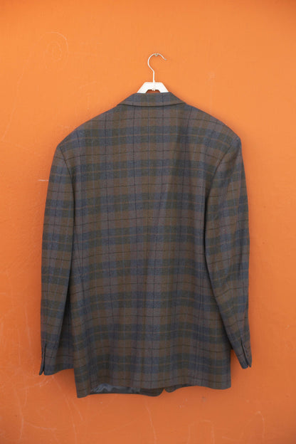 Plaid Virgin Wool Blazer Jacket — additional view 6
