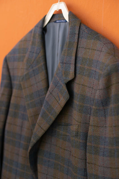 Plaid Virgin Wool Blazer Jacket — additional view 8