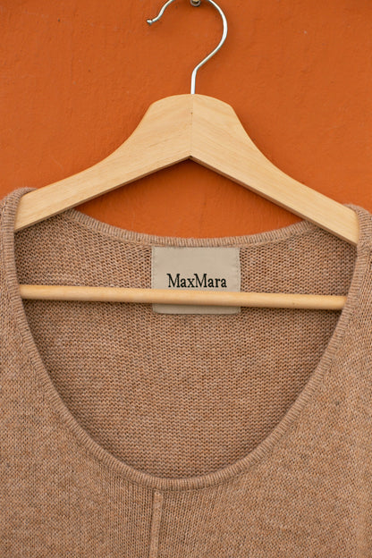 Max Mara Camel Knit Wool Dress — additional view 8